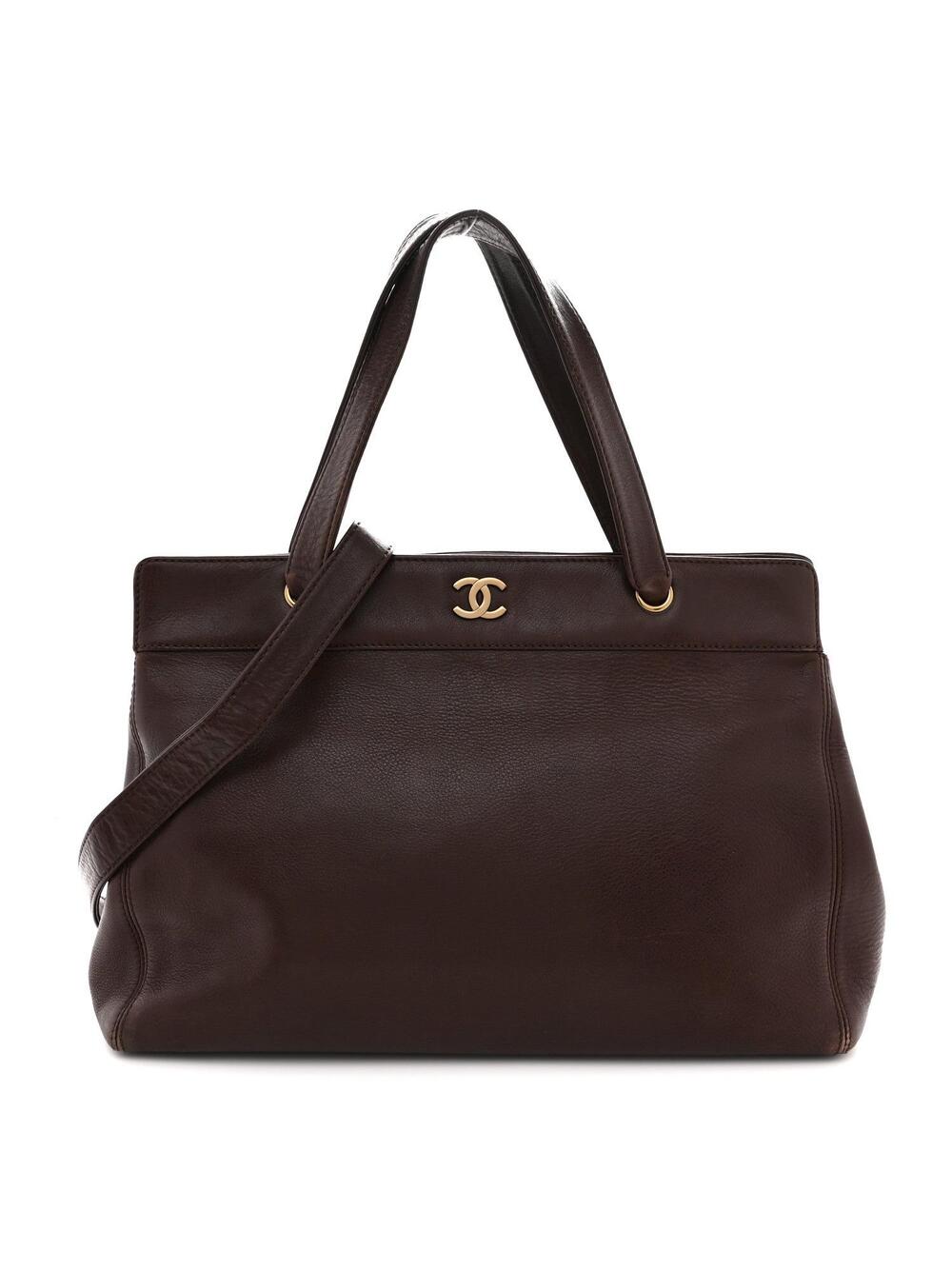 Chanel Calfskin Shopper Tote Brown #282441C19B